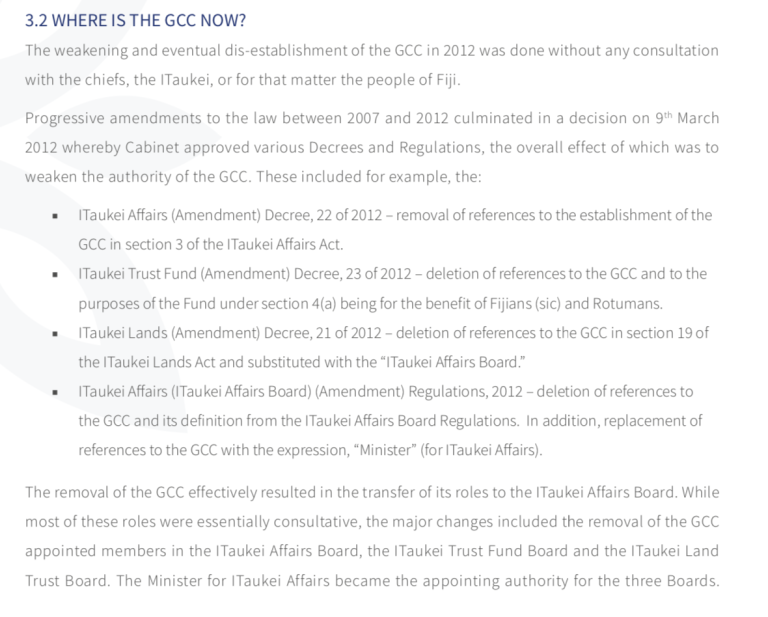 # THE GCC REPORT: A BLUEPRINT FOR POTENTIAL DIVISION AND CONFLICT ...